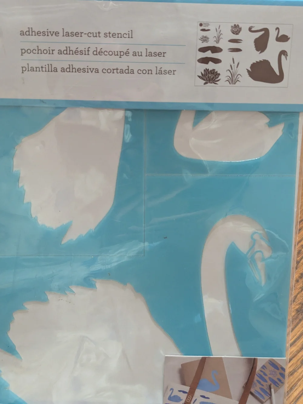 Martha Stewart Blue Adhesive Laser-Cut Stencil Sheet